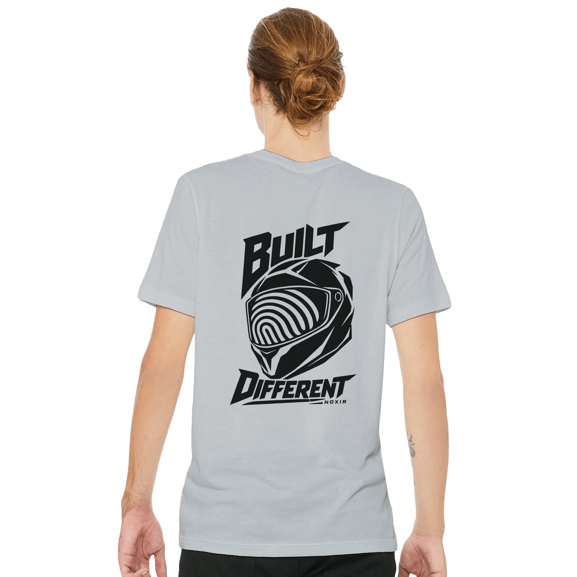 person1_back Built Different | T-Shirt
